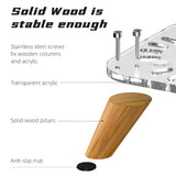 Stativ for Mac Mini M4 / M4 Pro - Gjennomsiktig / Tre