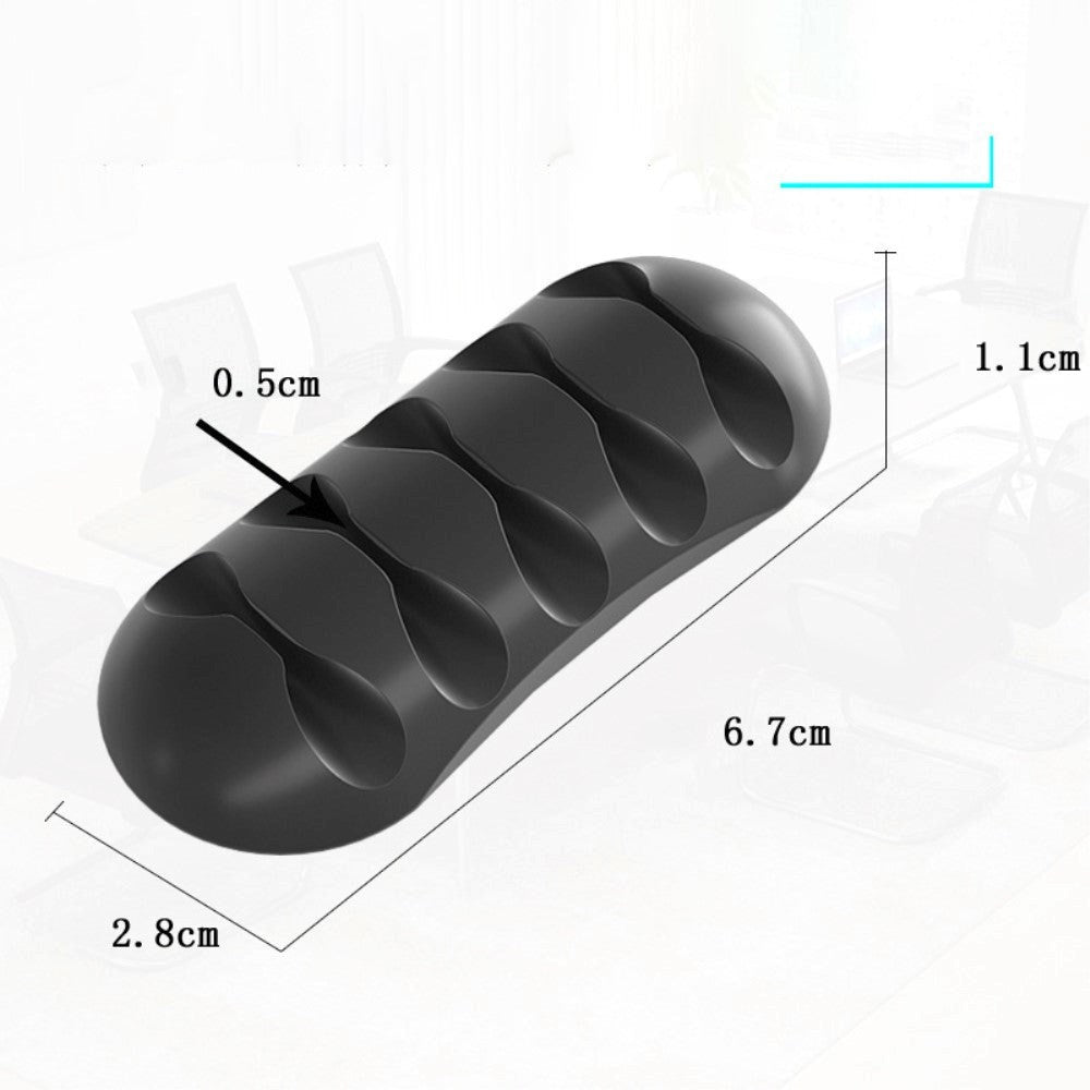 Universal Cable Manager - Dobbeltsidig lim - Svart
