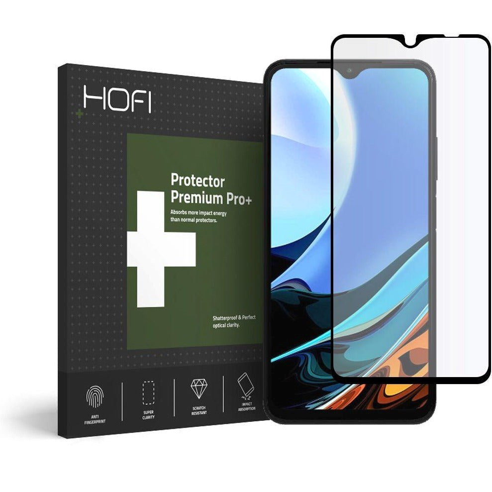 Xiaomi Redmi Note 9T (5G) Hofi Glass Pro+ Skærmbeskyttelse -Sort kant -Case Friendly