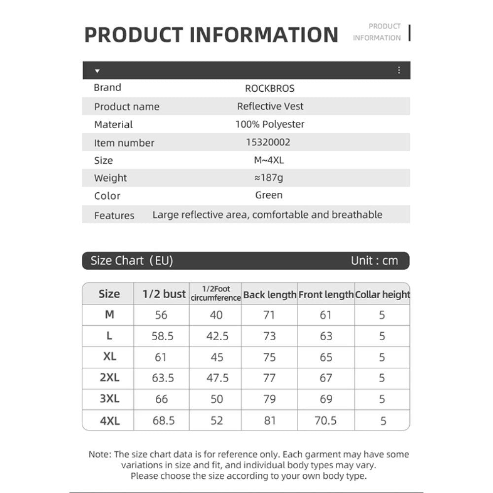 Sikkerhedsvest m. Reflekser - Størrelse 3XL - Gul