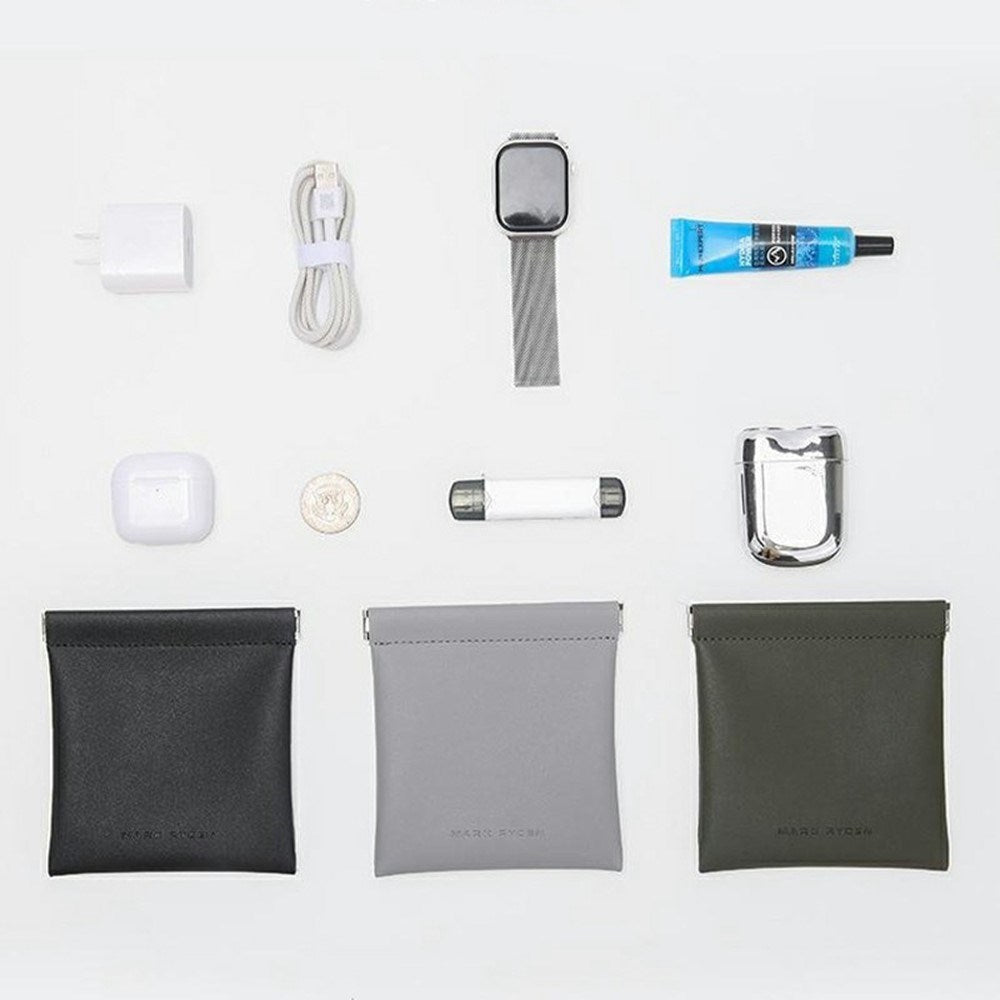 Lille Vandafvisende Opbevaringstaske - 13 x 12cm - Grå