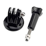 GoPro Hero 8 / 7 / 6 / 5 / 4 / 3+ / 3 Metal Adapter til Tri Pod Montering m. Monteringsskrue - Sort