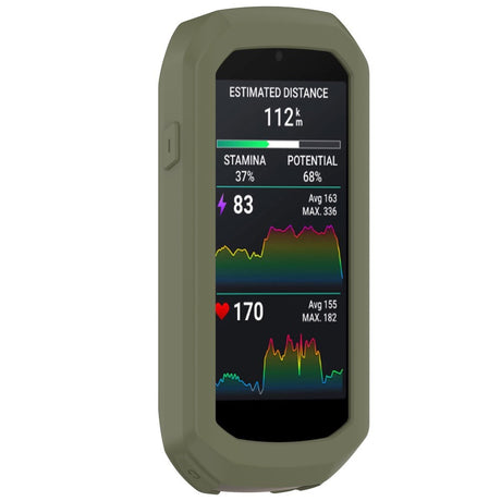 EIDERWOOD Garmin Edge 1050 Silikon sykkeldeksel - mørkegrønn