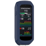 EIDERWOOD Garmin Edge 1050 Silikone Cykel Computer Cover - Mørkeblå