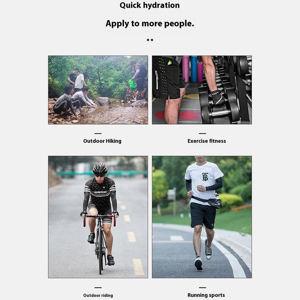 Løbebælte m. Mesh Lomme og Plads til Vandflaske - Sort