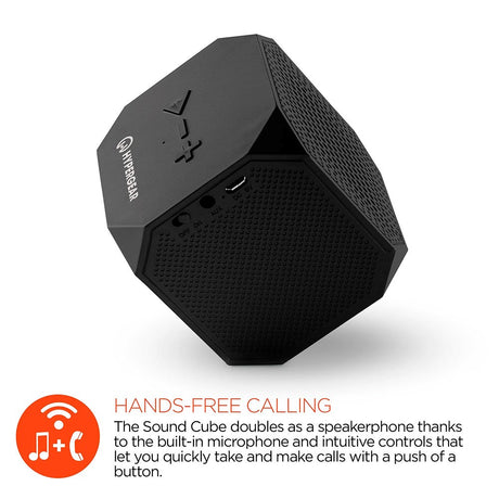 Hypergear Sound Cube trådløs Bluetooth-høyttaler - Svart