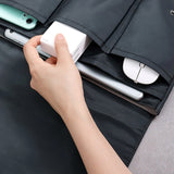 Bærbar 16" nylonhylse (380 x 280 x 20 mm) m. ekstra oppbevaring - svart