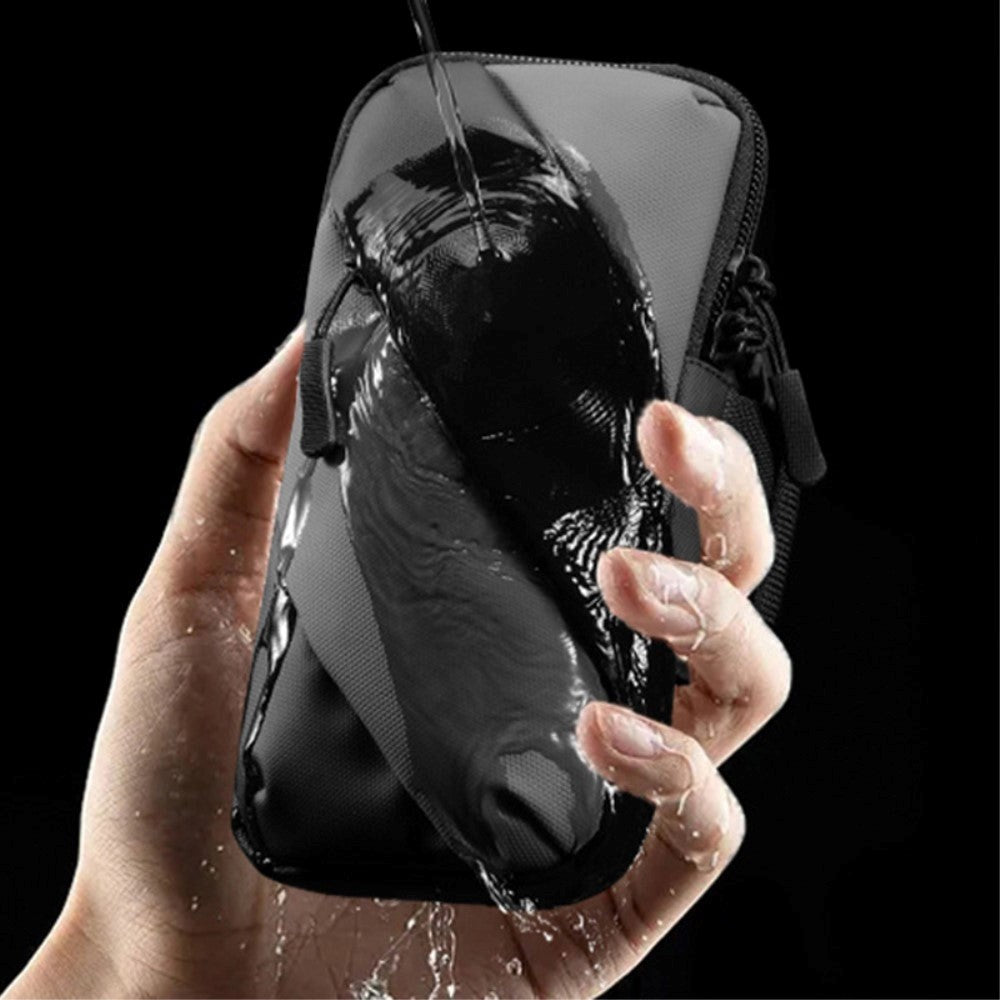 Løpearmbånd til Smartphone med. 2 Lommer (Maks. Mobil 170 x 80 mm) - Sort