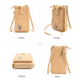 Universal Leather Clutch m. Skulderstropp (160 x 80 mm) - Blå