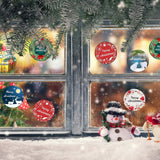 Klistermærkerulle med 500 stk. - 8 Unikke Designs - Merry Christmas