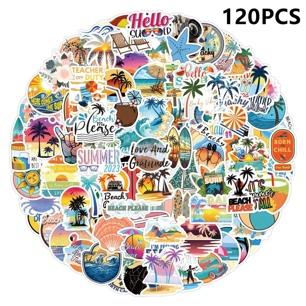 Klistermærker - Sommertema - 120 stk.
