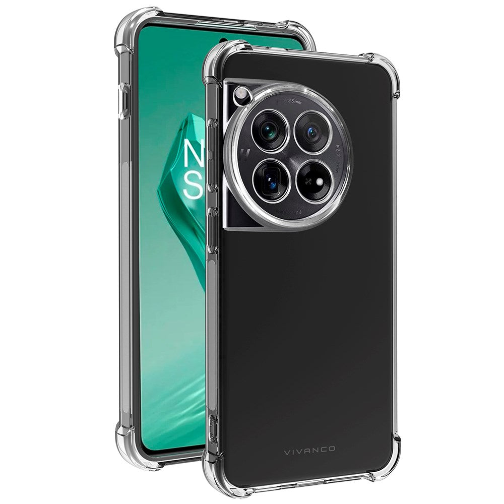 OnePlus 12 Vivanco Anti-Shock Bakdeksel - Gjennomsiktig