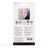iPhone 16 Vivanco Classic Wallet Leather Flip Cover m. Lommebok - Greige
