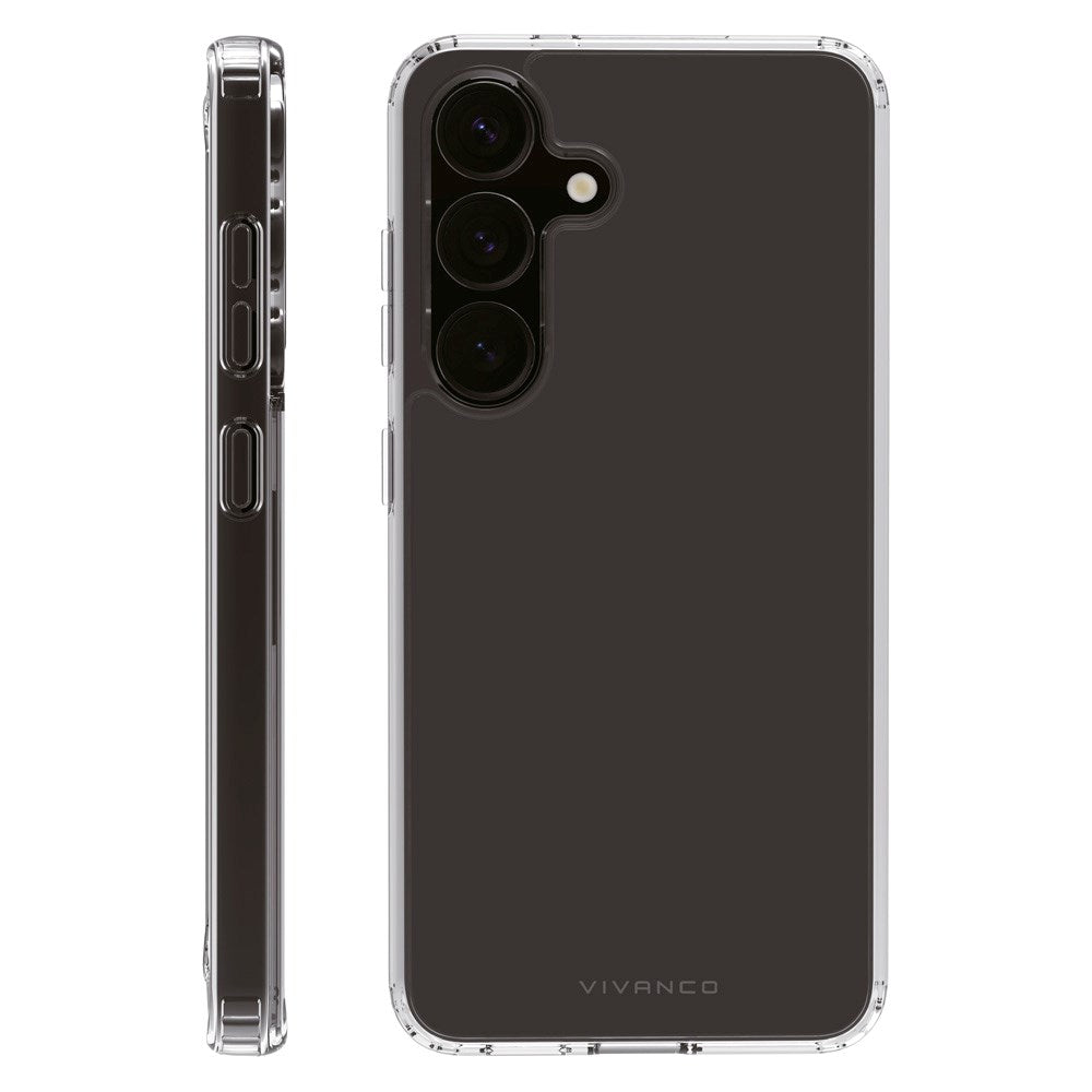 Vivanco Crystal Clear Bagsidecover til Samsung Galaxy S25+ (Plus) - Gennemsigtigt