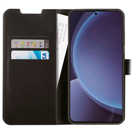 Samsung Galaxy S25+ (Plus) Vivanco Classic Wallet Flip Cover m. Kortholder - Sort