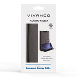 Samsung Galaxy S25+ (Plus) Vivanco Classic Wallet Flip Cover m. Kortholder - Sort
