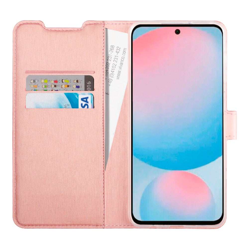 Vivanco Classic Wallet Flip Cover m. Lommebok - Samsung Galaxy A56 (5G) / A36 (5G) - Rosa