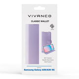 Vivanco Classic Wallet Flip Cover m. Lommebok - Samsung Galaxy A56 (5G) / A36 (5G) - Lilla