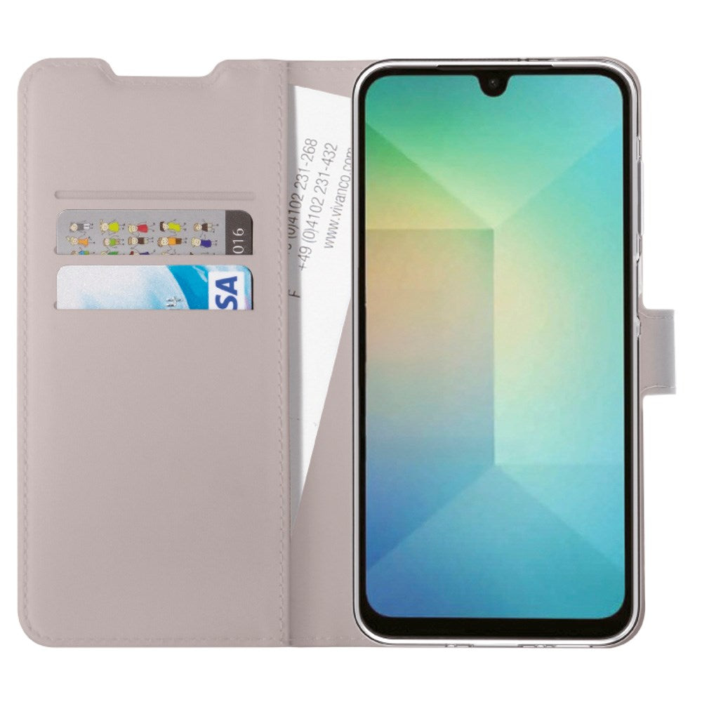 Vivanco Classic Wallet Flip Cover m. Lommebok - Samsung Galaxy A16 - Taupe