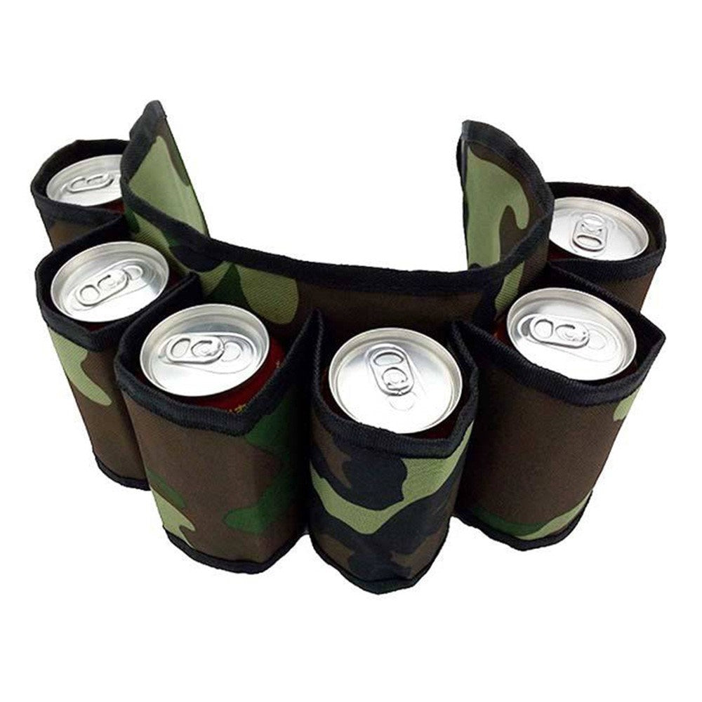 Bæltetaske til Dåser m. 6 Rum - Camouflage