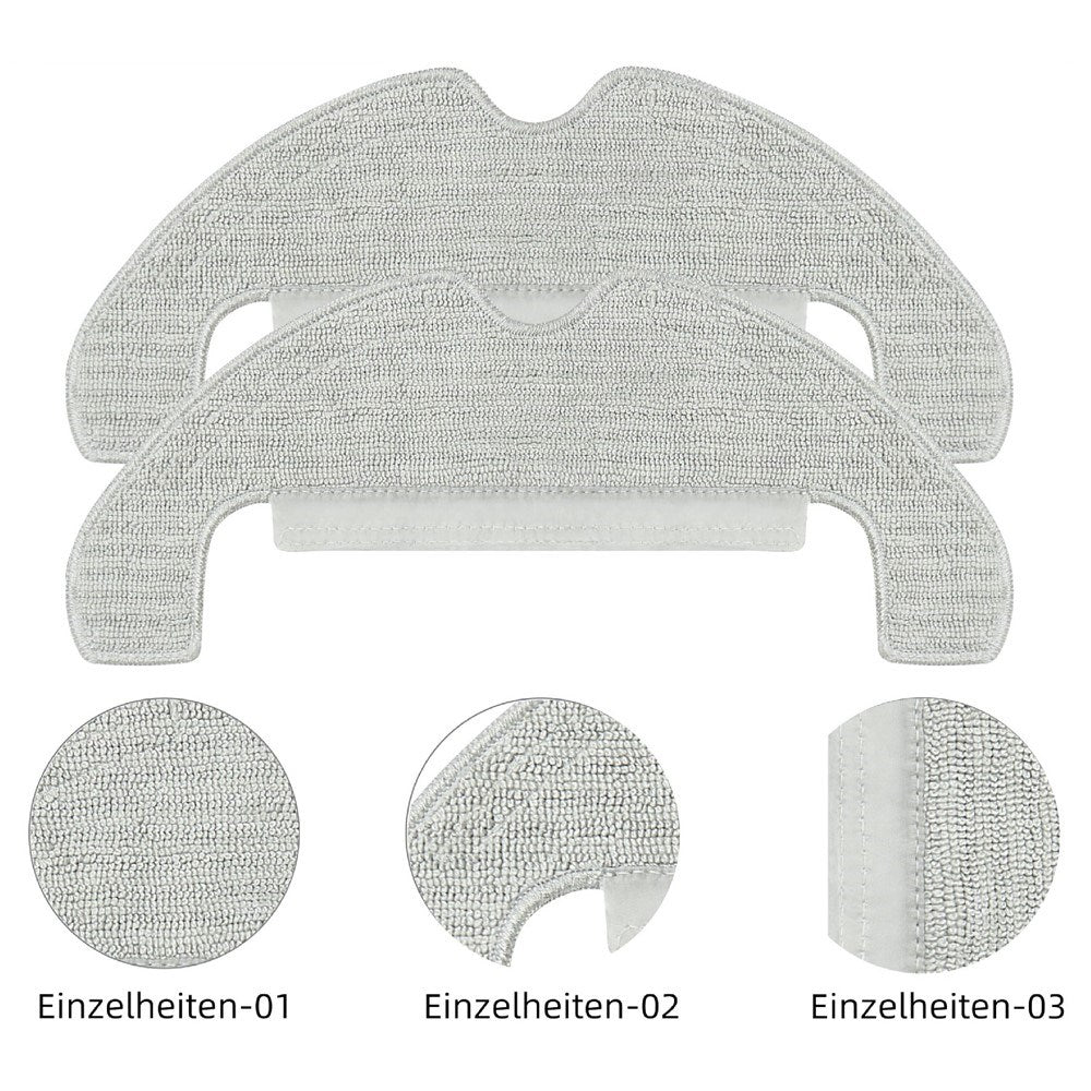 Moppeklud tll Dreame D10 Plus Gen 2 Robotstøvsuger - Grå