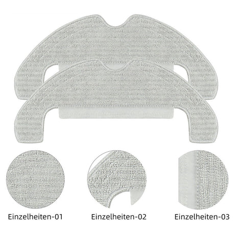 Moppeklud tll Dreame D10 Plus Gen 2 Robotstøvsuger - Grå