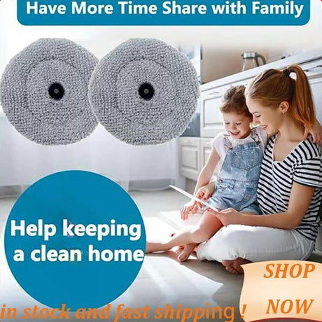 Moppeklud til Robotstøvsuger Roborock G30 / Saros 10 - Grå