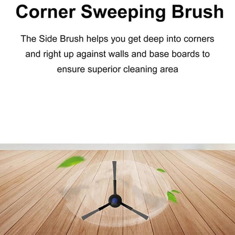 Støvsugerbørste til Robotstøvsuger Ecovacs Deebot N20 / N20 Plus / N20 Pro Plus / N30 Pro Omni - Sort