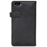 Buffalo - iPhone 6 Plus / 6s Plus - 2-i-1 Ægte Læder Flip Cover - Sort