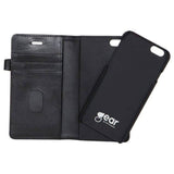 Buffalo - iPhone 6 Plus / 6s Plus - 2-i-1 Ægte Læder Flip Cover - Sort