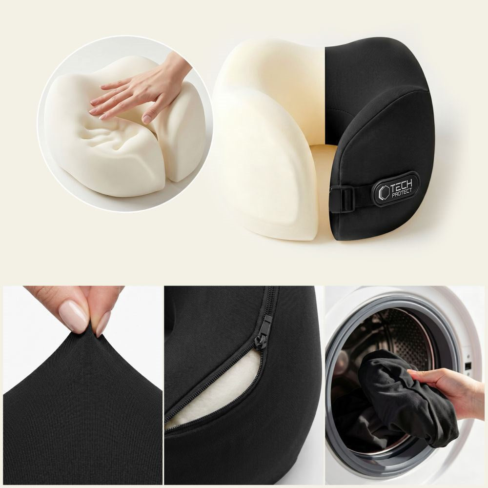 Tech-Protect ComfortRest Nakkepude til Rejse - Sort