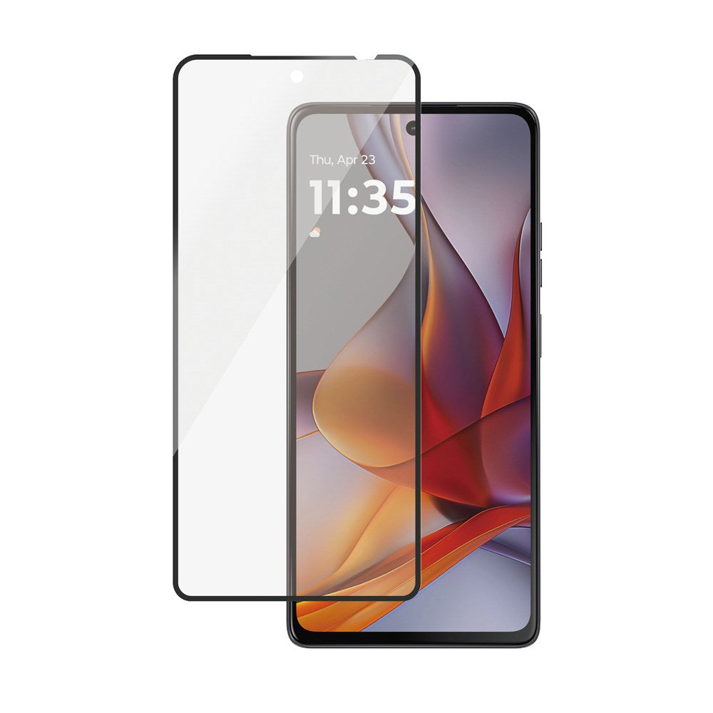 PanzerGlass Ultra-Wide Fit skjermbeskytter - Motorola Moto G75 (5G) - Gjennomsiktig / svart kant