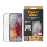 PanzerGlass Ultra-Wide Fit skjermbeskytter - Motorola Moto G75 (5G) - Gjennomsiktig / svart kant
