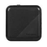 Targus 100W GaN PD Vægoplader m. 2 x USB-C, 2 x USB-A og Rejseadaptere - Sort