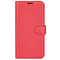 Motorola Moto G42 Litchi Leather Flip Cover m. Lommebok - Rød