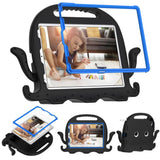 EIDERWOOD iPad Air 11" (2025 / 2024) / Pro 11" (2018-2024) Bakdeksel for barn m. Skulderstropp &amp; Håndholder - Octopus - Svart