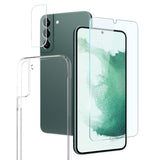 Samsung Galaxy S22 NORTHJO 360° Protection Set inkl. Cover & Skærmbeskyttelse & Kameralinsebeskyttelse - Gennemsigtig