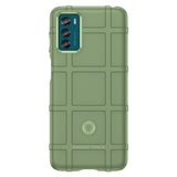 Motorola Moto G42 Rugged Shield Series Craftsman Bakdeksel - Grønn
