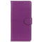 Samsung Galaxy M13 Litchi Leather Flip Cover m. Lommebok - Lilla