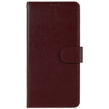 Oppo A76 / Realme 9i Leather Flip Cover m. Lommebok- og stativfunksjon - Vinrød