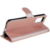 Oppo A76 / Realme 9i Leather Flip Cover m. Lommebok- og stativfunksjon - Rose gull