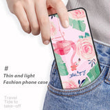 iPhone 14 Pro Bakdeksel m. Bakside i glass - Flamingo