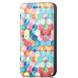 iPhone 14 Plus Mønster Leather Flip Cover m. Kortholder - Magic Universe