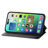 iPhone 14 Plus Mønster Leather Flip Cover m. Kortholder - Magic Universe