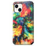 iPhone 14 Plus Mønster Leather Flip Cover m. Kortholder - Art