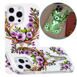 iPhone 14 Pro Fleksibelt TPU-plastbakdeksel - Flower Deer