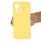 Motorola Moto G22 / E32s (4G) Bakdeksel i flytende silikon m. Stropp - Gul