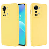 Motorola Moto G22 / E32s (4G) Bakdeksel i flytende silikon m. Stropp - Gul