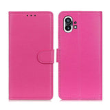 Ingenting Telefon (1) Leather Flip Cover m. Lommebok og magnetisk lukking - Rosa