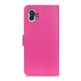 Ingenting Telefon (1) Leather Flip Cover m. Lommebok og magnetisk lukking - Rosa